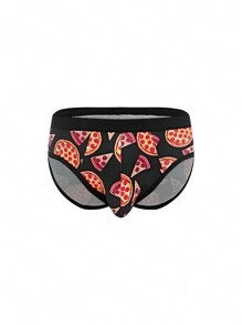 Boxers de moda para hombre con estampado de pizza