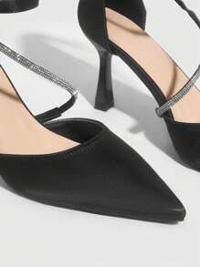 CUCCOO CHICEST Woman Shoes Fashionable High Heel Shoes Wedding Shoes For Summer Graduation Heels Prom Heels Vacation Shoes Summer Spring Shoes Spring Break Easter For Christmas - Black - View 6