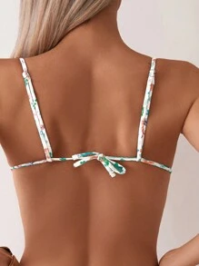 女士度假碎花性感比基尼套装（2 件）夏季 - 彩色 - 查看 8