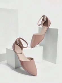 CUCCOO BIZCHIC Woman Shoes Fashionable Flat Shoes With Shiny Straps At The Back Wedding Shoes For Summer Vacation Shoes Summer Elegant Basics Business Casual Business Chic Spring Shoes Spring Break Easter