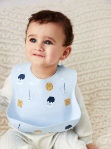 Cozy Pixies Infant Waterproof And Dirt-Proof Silicone Bib, Four Seasons Usable With Fresh Summer Designs