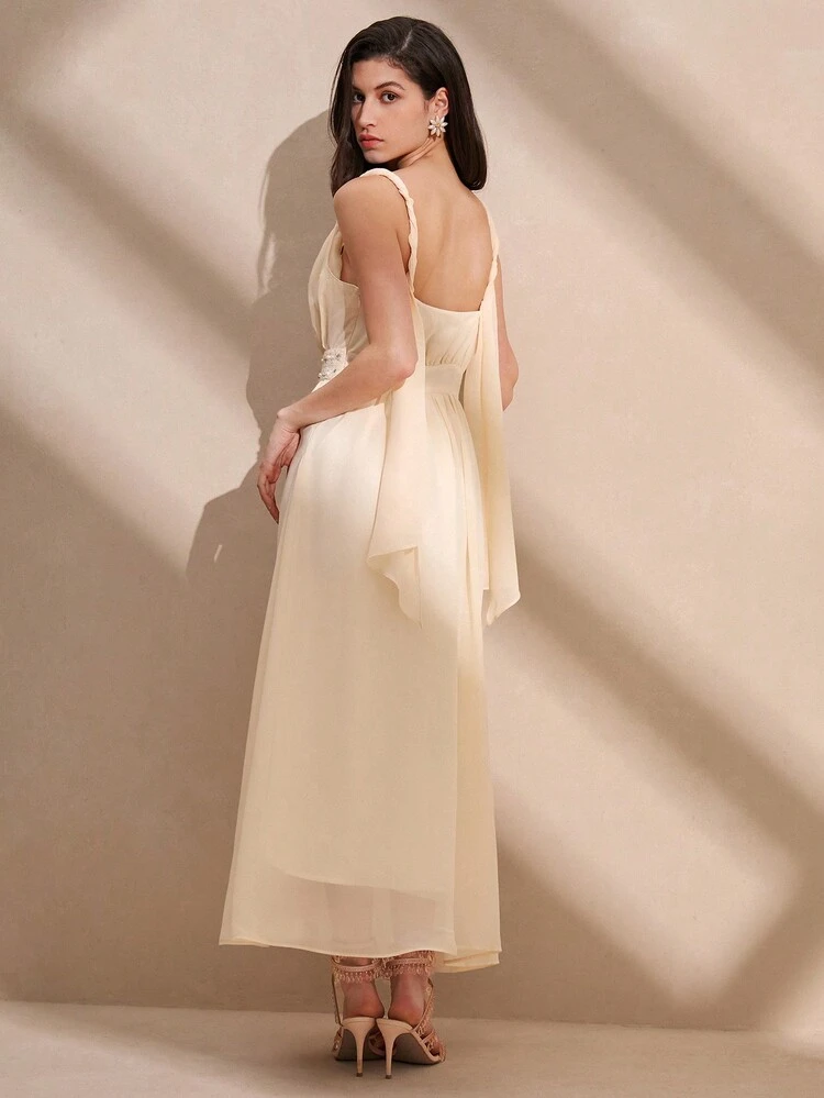 Women's Fashion Solid Color Strap Dress