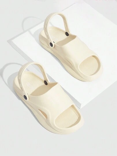 Cuccoo Woman Shoes Fashionable Solid Color Dual-Wear Sandals For Summer Vacation Shoes Summer Halloween