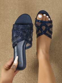 Modieuze platte sandalen met open teen en bandje voor dames