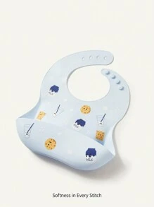 Cozy Pixies Infant Waterproof And Dirt-Proof Silicone Bib, Four Seasons Usable With Fresh Summer Designs