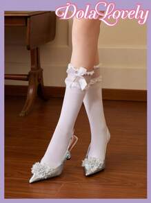 Dola Lovely Ladies' Gorgeous Silver High Heel Stiletto Dress Shoes For Summer Vacation Shoes Summer Christmas Party Witch Fall New Year Holiday - Silver - View 5