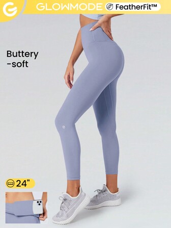 سراويل ضيقة بطول 24 بوصة FeatherFit™ منخفضة التأثير للخريف والشتاء