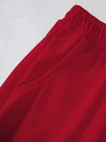 Manfinity Homme Bộ áo thun ngắn tay cổ tròn in hình gấu mùa hè cho nam và quần short thắt lưng có dây rút - Nhiều màu - Xem 5