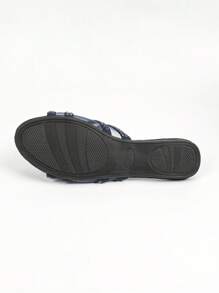 Modieuze platte sandalen met open teen en bandje voor dames