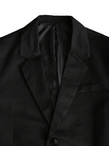 Manfinity Mode Men Solid Color Simple Suit Set