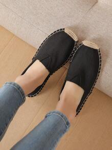 Women Handmade Espadrilles Linen Fisherman Shoes