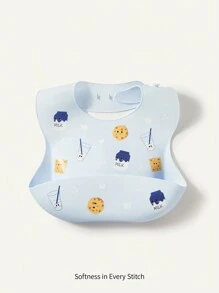 Cozy Pixies Infant Waterproof And Dirt-Proof Silicone Bib, Four Seasons Usable With Fresh Summer Designs