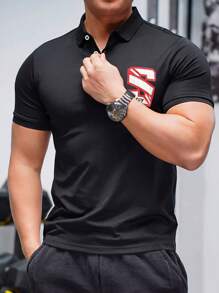 Gym Rark Kaos Polo Olahraga Pria - Hitam - View 3
