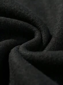 Sudadera Con Capucha De Manga Larga Y Estampado Para Hombre De Moda - Negro - Ver 5