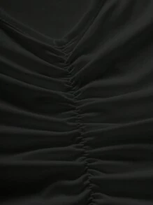 INAWLY 女士夏季休闲短袖 T 恤，带字母印花圆领图案 T 恤女式上衣 - 黑色 - 查看 7