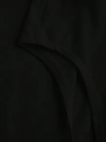 Slaydiva 音乐节/约会/假日/海滩性感休闲白色吊带高开衩女装 - 黑色 - 查看 5