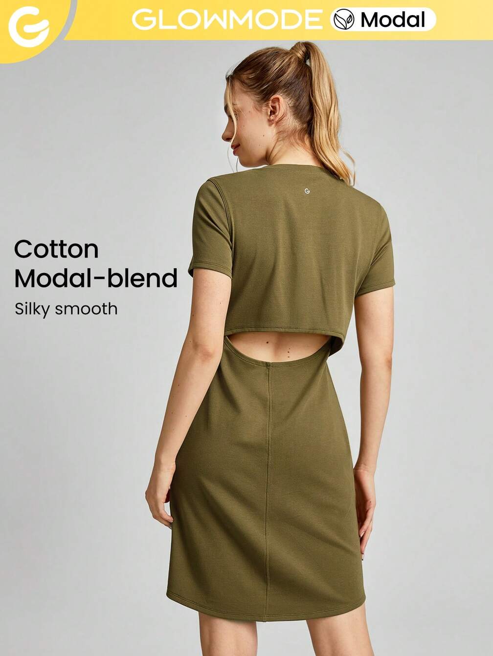 high low tee shirt dress Tee Shirt Soft Knit High Low Round Hem Dress  Filly Flair