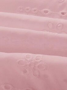 SHEIN MOD Women's Fashionable Vintage Style Pink Dress With Crossback Design