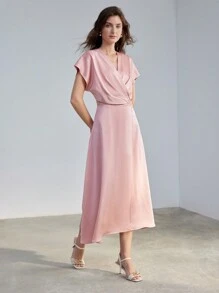 MOTF PREMIUM ĐẦM CỔ CỔ BATWING WRAP HEM - Nhiều màu - Xem 7