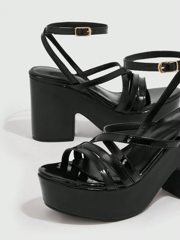 CUCCOO SZL Woman Shoes Fashion Lightweight Vacation Beige Flat Slippers For Summer Vacation Shoes Party Baddie Chic Gorgeous Style Spring Shoes Spring Break Easter - Black - View 4