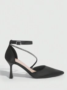 CUCCOO CHICEST Woman Shoes Fashionable High Heel Shoes Wedding Shoes For Summer Graduation Heels Prom Heels Vacation Shoes Summer Spring Shoes Spring Break Easter For Christmas - Black - View 5