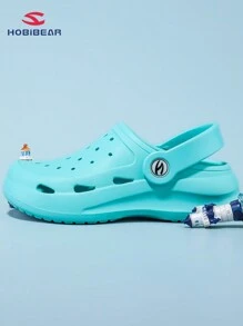 1 双 Hobibear 儿童可爱木质凉鞋,适合男孩和女孩的柔软户外沙滩鞋,时尚幼儿鞋 - 薄荷綠 - 查看 4