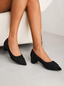 CUCCOO CHICEST Solid Color Chunky Heel High Heels Vacation Shoes Summer Spring Shoes Spring Break Easter Prom Heels For Christmas