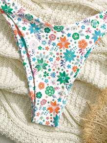 女士度假碎花性感比基尼套装（2 件）夏季 - 彩色 - 查看 7