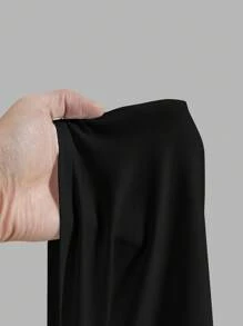 Slaydiva 音乐节/约会/假日/海滩性感休闲白色吊带高开衩女装 - 黑色 - 查看 7