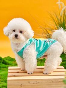 PETSIN Áo vest thú cưng in hình quả dứa đáng yêu, kem chống nắng và chống côn trùng, 1 cái - Nhiều màu - Xem 6