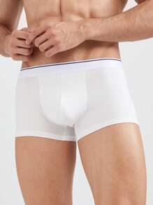 Men's Plain Simple Daily Boxer Shorts (Pack Of 5)