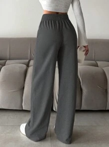EURMUSE Cotton Women's Solid Color Simple Daily Sweatpants - Multicolor - View 2