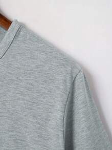 Manfinity Dauomo Camisa polo para hombre de manga corta, de unicolor y diseño simple
