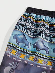 Genlund Quần in họa tiết thời trang nam - Màu xanh lam - Xem 4