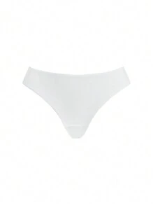 Ocili 自然舒适柔软褶皱低腰性感三角裤-白色 - 白色 - 查看 4
