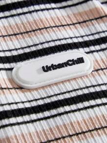 Manfinity VCAY Men's Fashion Striped Woven Casual Shorts - Multicolor - View 4