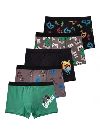 Tween Boy 5pack Gamepad Tryck Boxer Brief