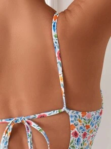 Swim Basics Đồ bơi một mảnh hoa Ditsy có dây đeo vai dành cho nữ, lý tưởng cho kỳ nghỉ ở bãi biển, bãi biển mùa hè - Nhiều màu - Xem 4