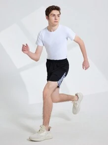 Teen Boy Color Block Casual Summer Sports Shorts