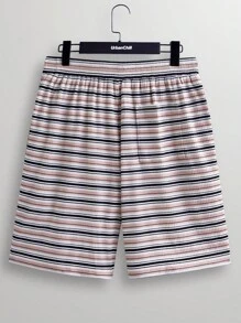 Manfinity VCAY Men's Fashion Striped Woven Casual Shorts - Multicolor - View 2