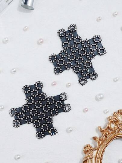 Plus Size Women Cross Shaped Bra Accessories Nipple Covers