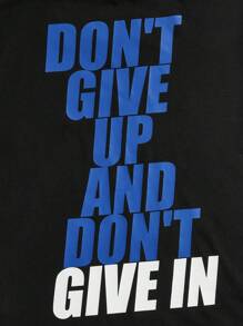 Tween Boy Casual Slogan Printed Short Sleeve T-Shirt With Ink Splatter Ripped Jeans Set - Multicolor - View 8