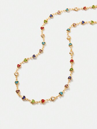 MOTF PREMIUM 18K GOLD PLATED SWEET HEART DELICATE CHAIN NECKLACE, VALENTINES, MOTHER'S DAY, MOM GIFT