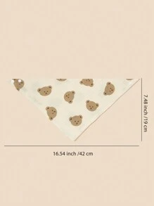 5pcs Baby Bibs With Printed Patterns