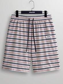 Manfinity VCAY Men's Fashion Striped Woven Casual Shorts - Multicolor - View 1