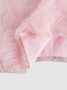 SHEIN MOD Summer Texture Fabric Flower Decorated Romantic Top - Multicolor - View 4