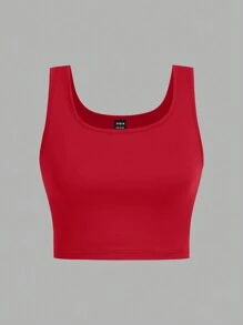 SHEIN EZwear 3件套女士超短紧身休闲上衣，适合夏季穿着