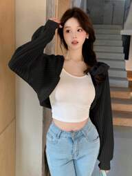 DAZY Chaqueta regular de mujer, chal, ropa de otoño