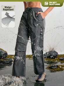 In My Nature Women Outdoor Waterproof Work Trousers For Sports - Dark Grey - View 1