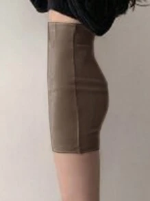 DAZY Women's Solid Color Bodycon Elegant Skirt Summer,Pencil Skirt